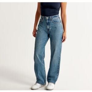 Abercrombie & Fitch Blue Flare & Wide Leg Jeans